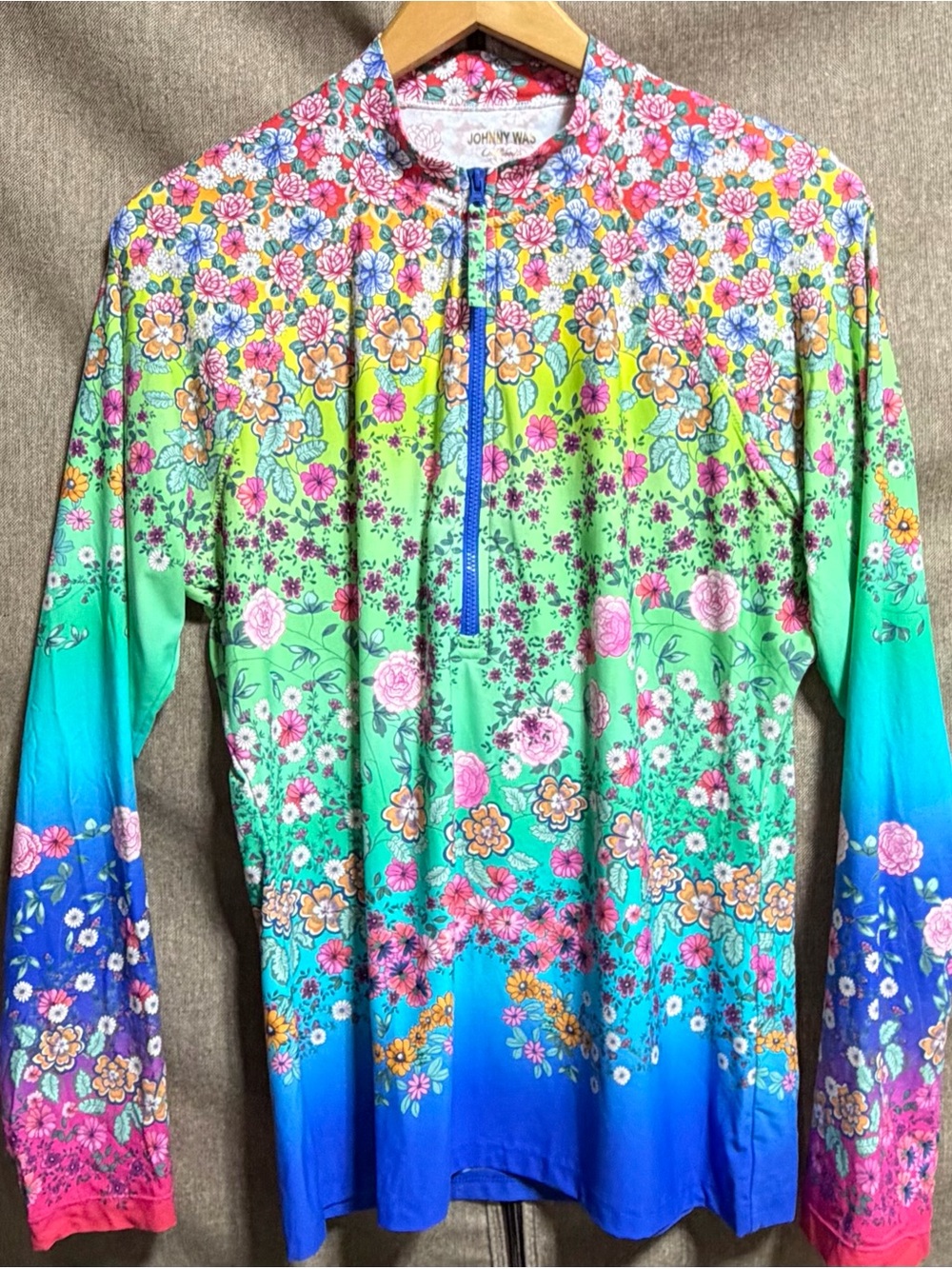 Johnny Was Rainbow Surf Shirt(XXL) & Hipster Bottoms(2X, NWT)